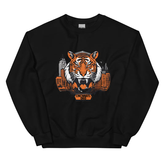 Tiger Shield Cincinnati Bengals Unisex Sweatshirt