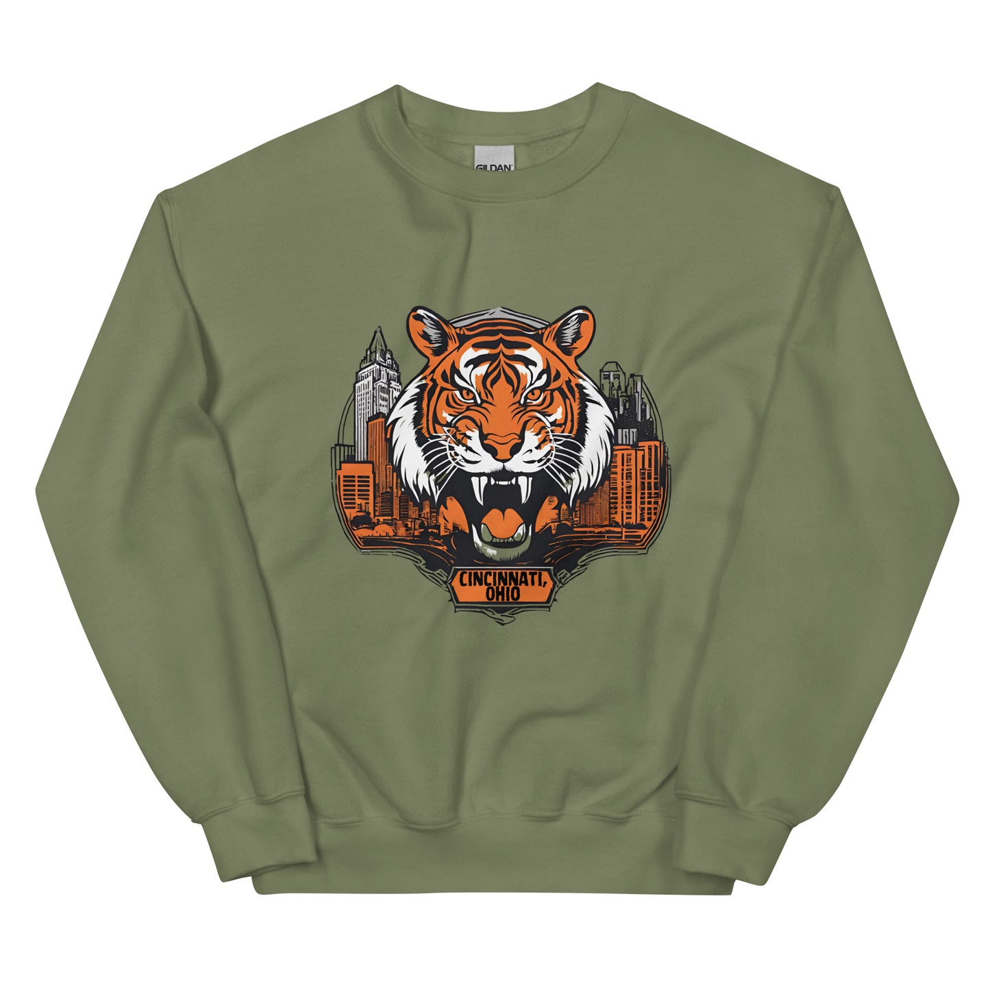 Tiger Shield Cincinnati Bengals Unisex Sweatshirt