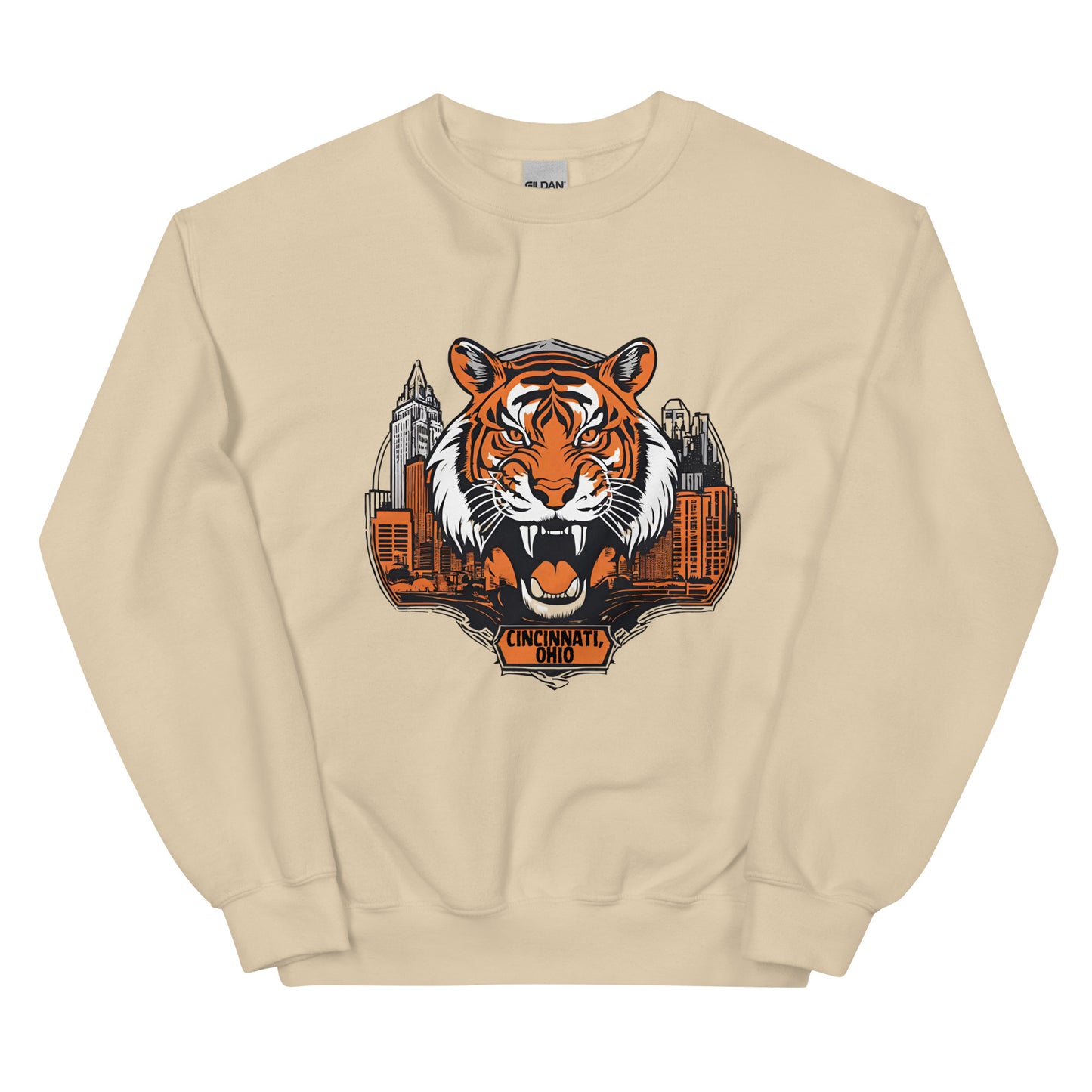 Tiger Shield Cincinnati Bengals Unisex Sweatshirt