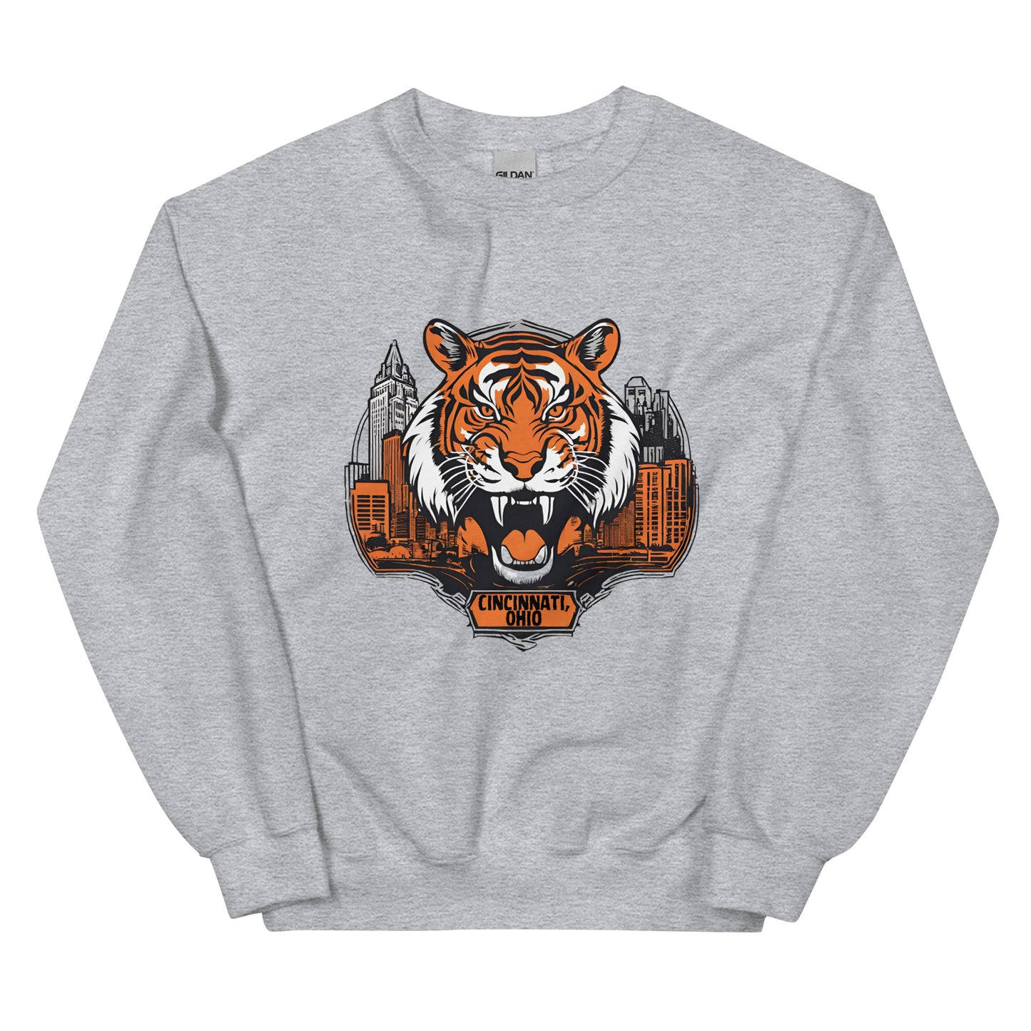 Tiger Shield Cincinnati Bengals Unisex Sweatshirt