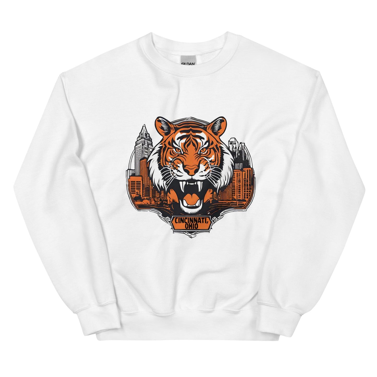 Tiger Shield Cincinnati Bengals Unisex Sweatshirt