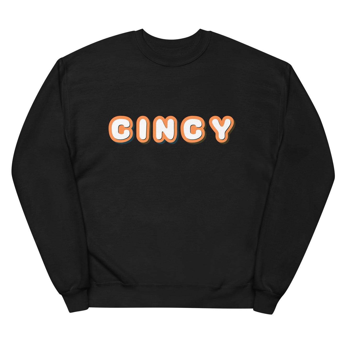 Cincinnati Cincy Puff Letter Unisex Fleece Sweatshirt