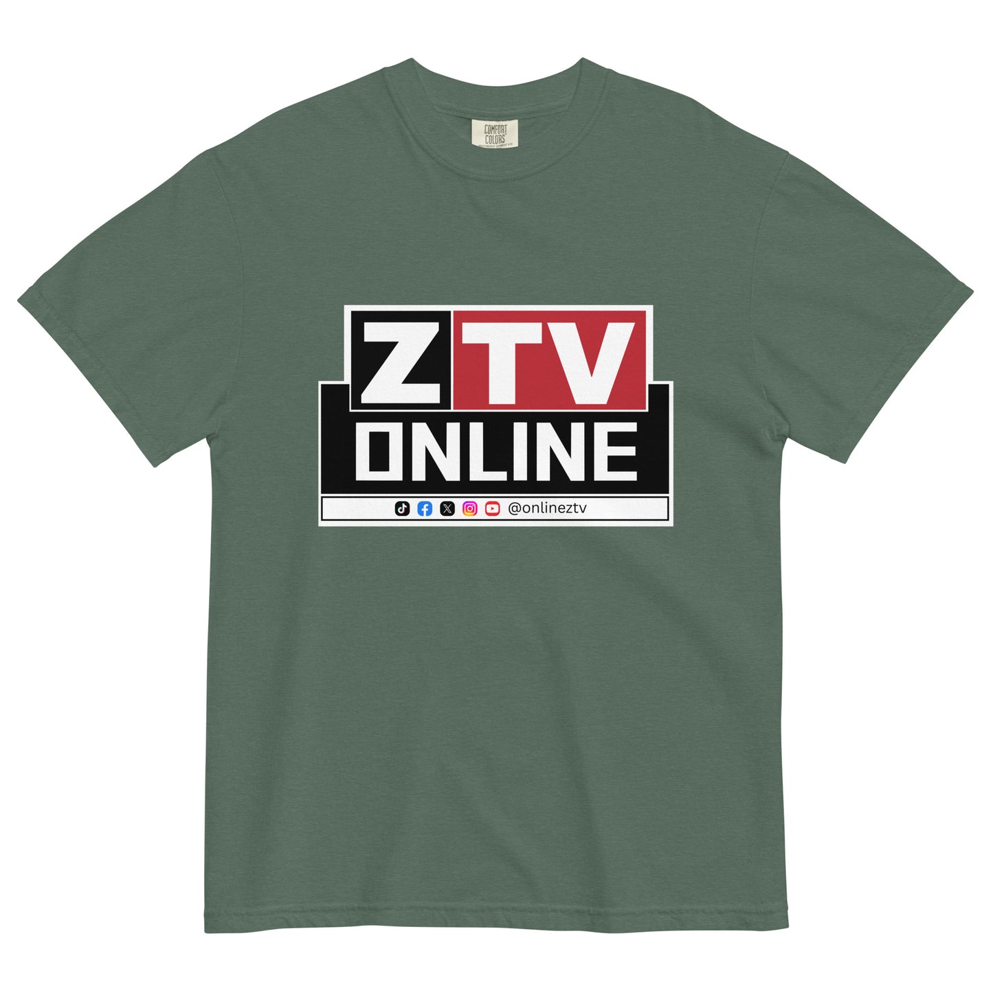 ZTV Online Unisex Garment-Dyed Heavyweight T-Shirt