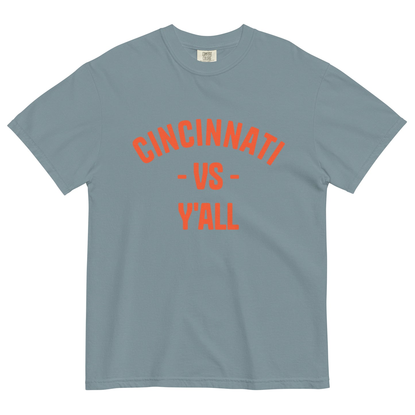 Cincinnati vs Y'all Unisex Garment-Dyed Heavyweight T-Shirt