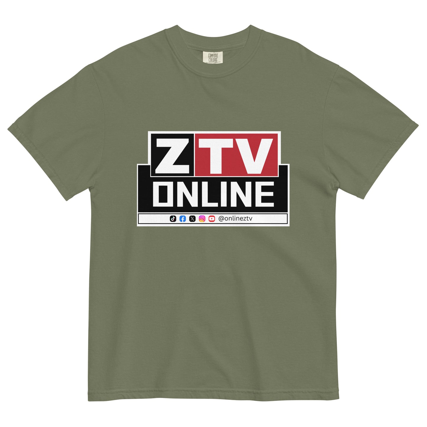 ZTV Online Unisex Garment-Dyed Heavyweight T-Shirt