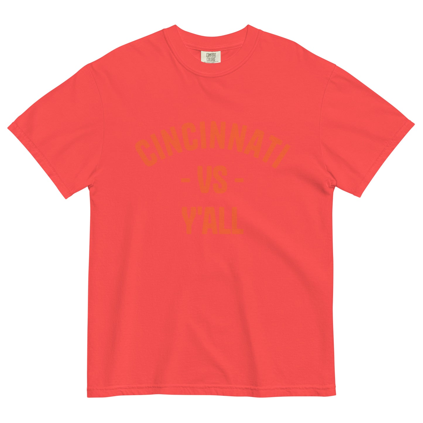 Cincinnati vs Y'all Unisex Garment-Dyed Heavyweight T-Shirt