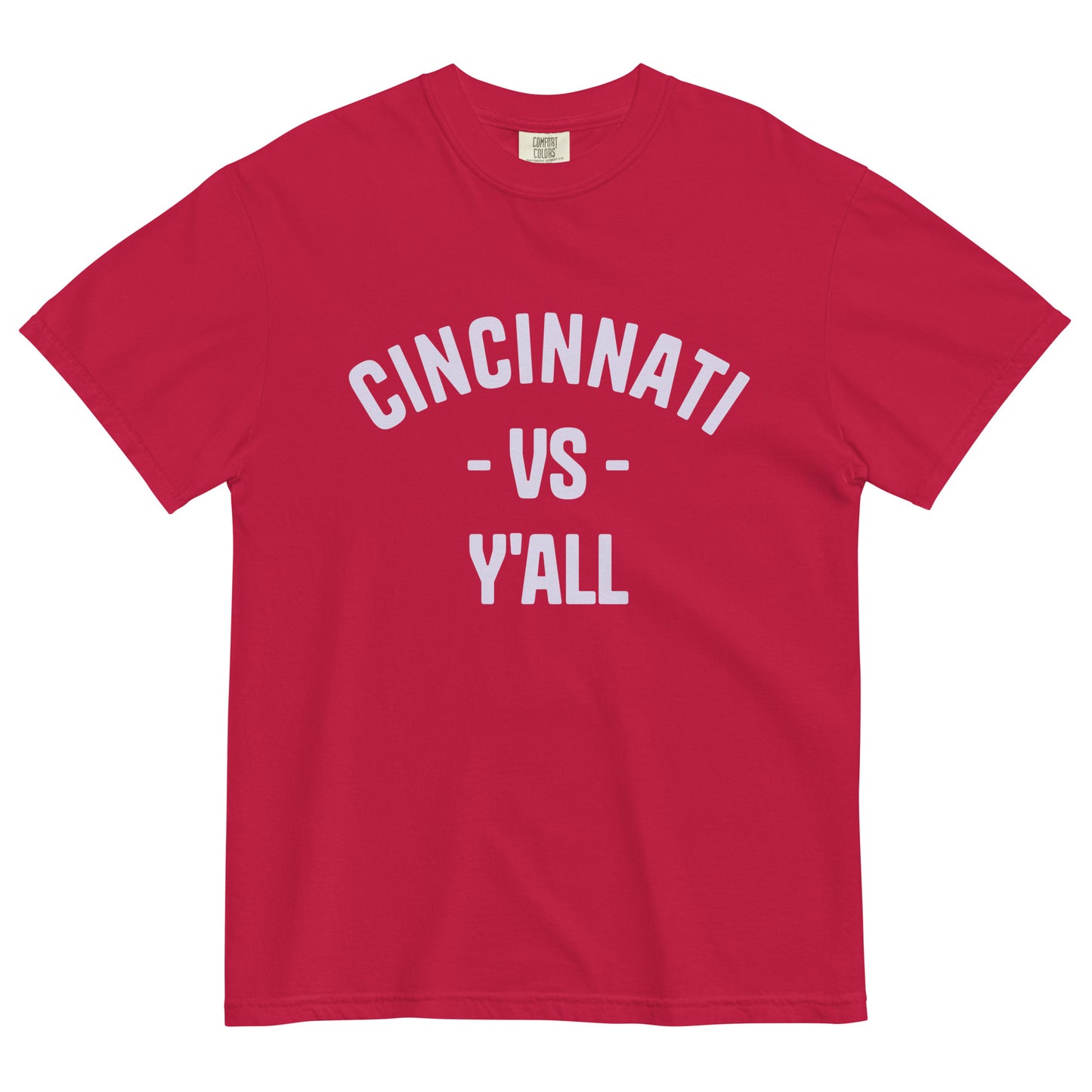 Cincinnati vs Y'all Unisex Garment-Dyed Heavyweight T-Shirt