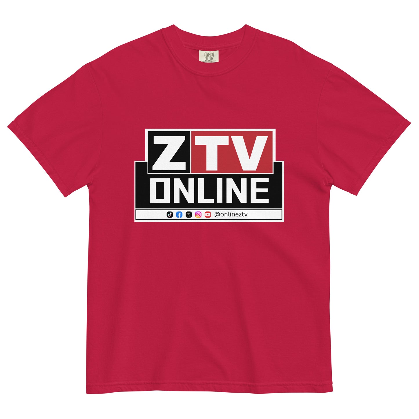 ZTV Online Unisex Garment-Dyed Heavyweight T-Shirt