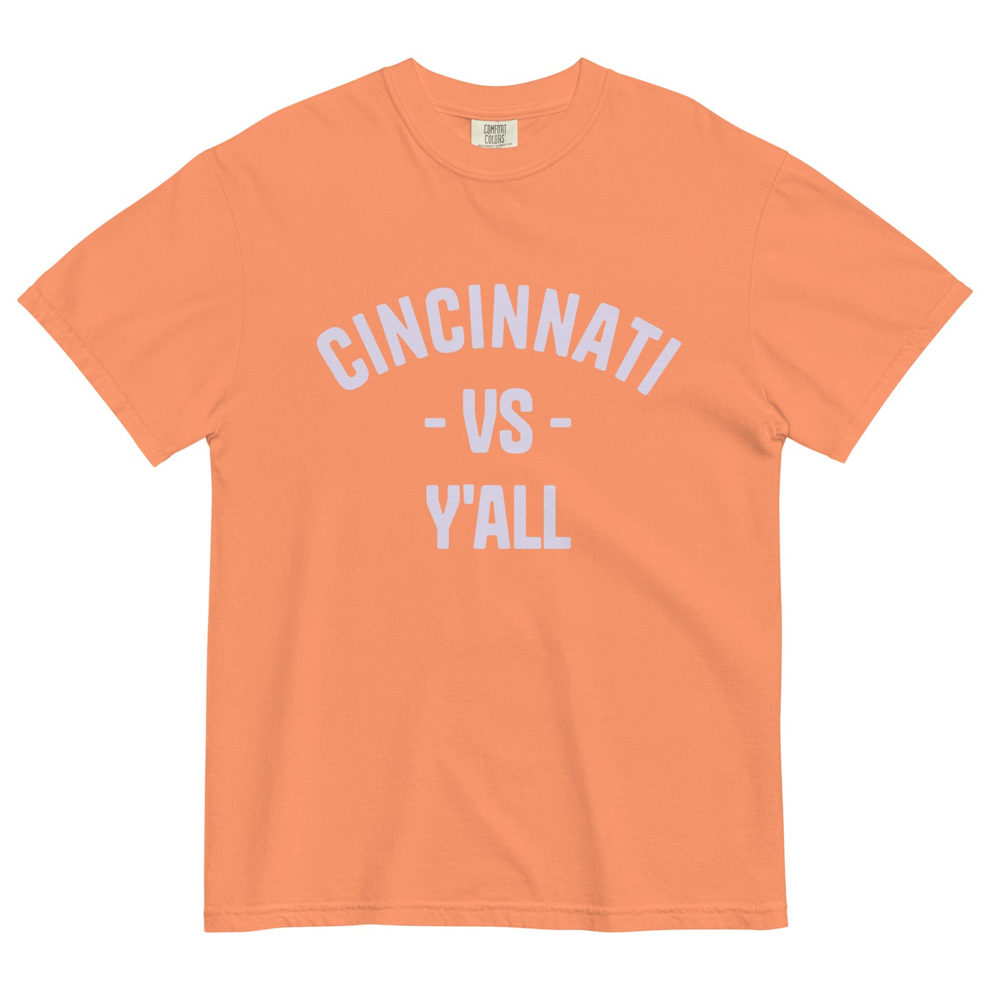 Cincinnati vs Y'all Unisex Garment-Dyed Heavyweight T-Shirt