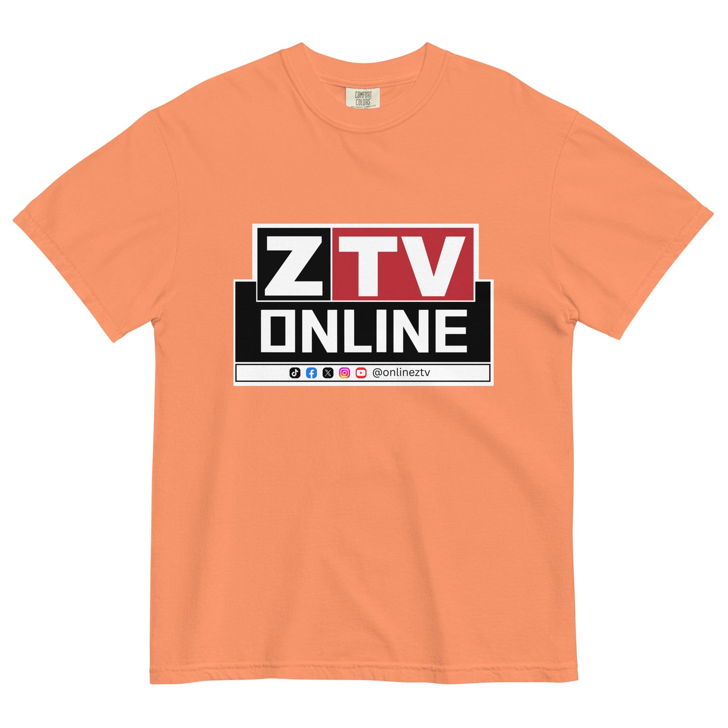 ZTV Online Unisex Garment-Dyed Heavyweight T-Shirt