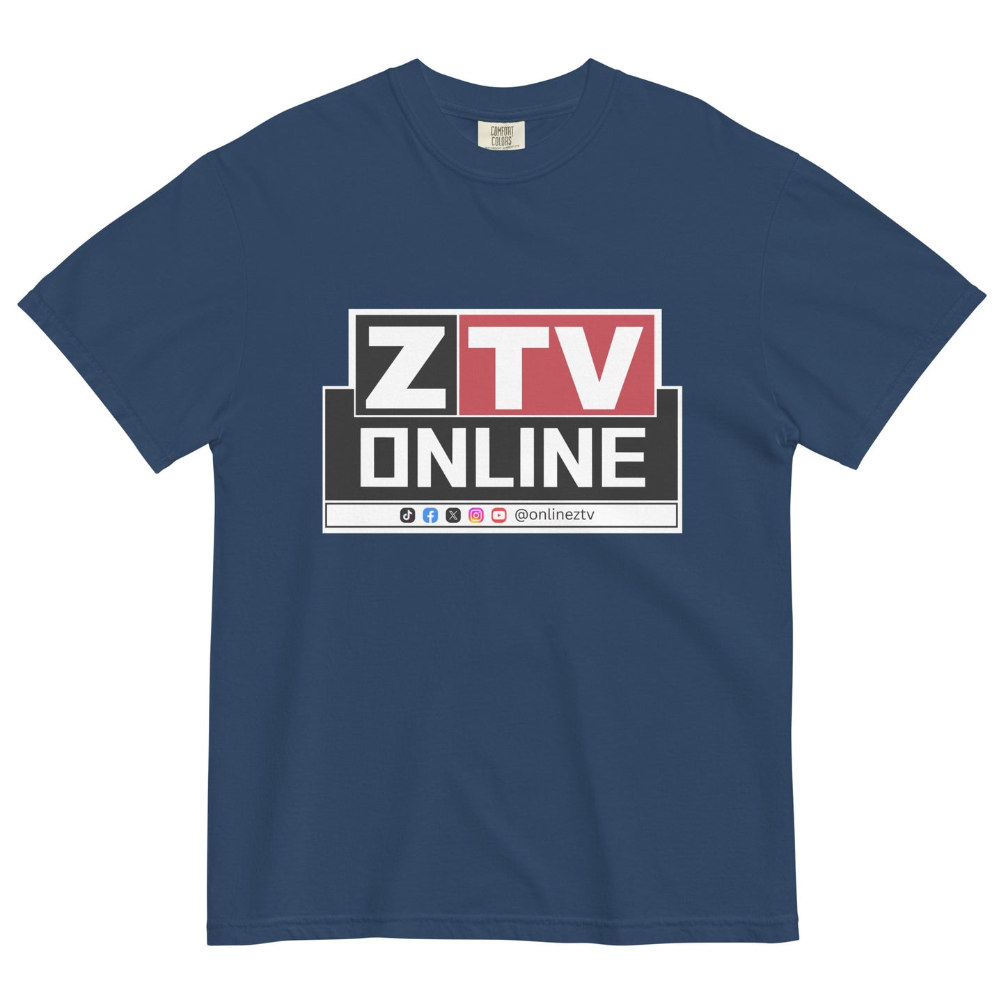 ZTV Online Unisex Garment-Dyed Heavyweight T-Shirt