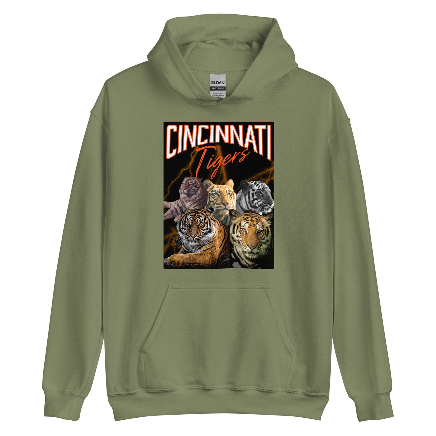 Cincinnati Tiger Rock Band Rap Group Band Unisex Hoodie