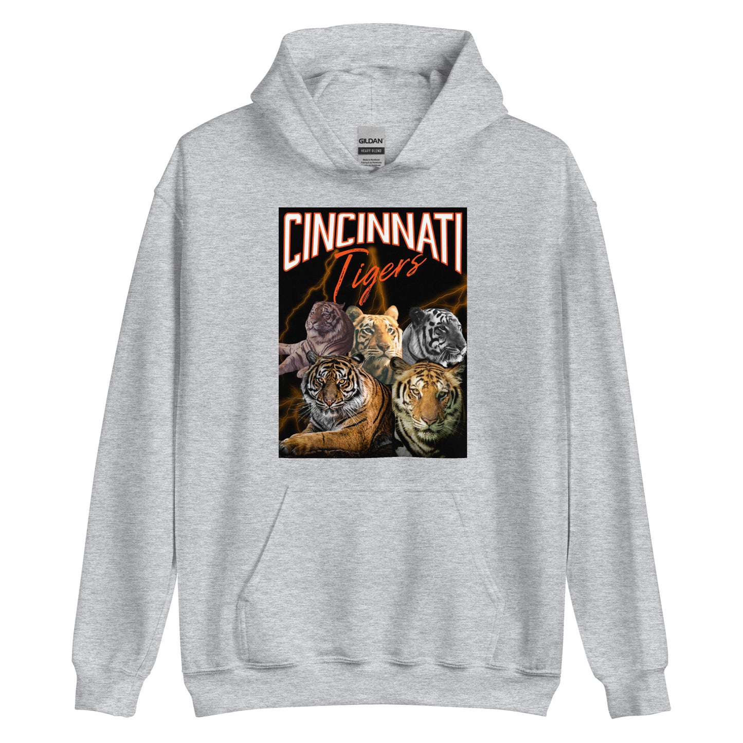 Cincinnati Tiger Rock Band Rap Group Band Unisex Hoodie