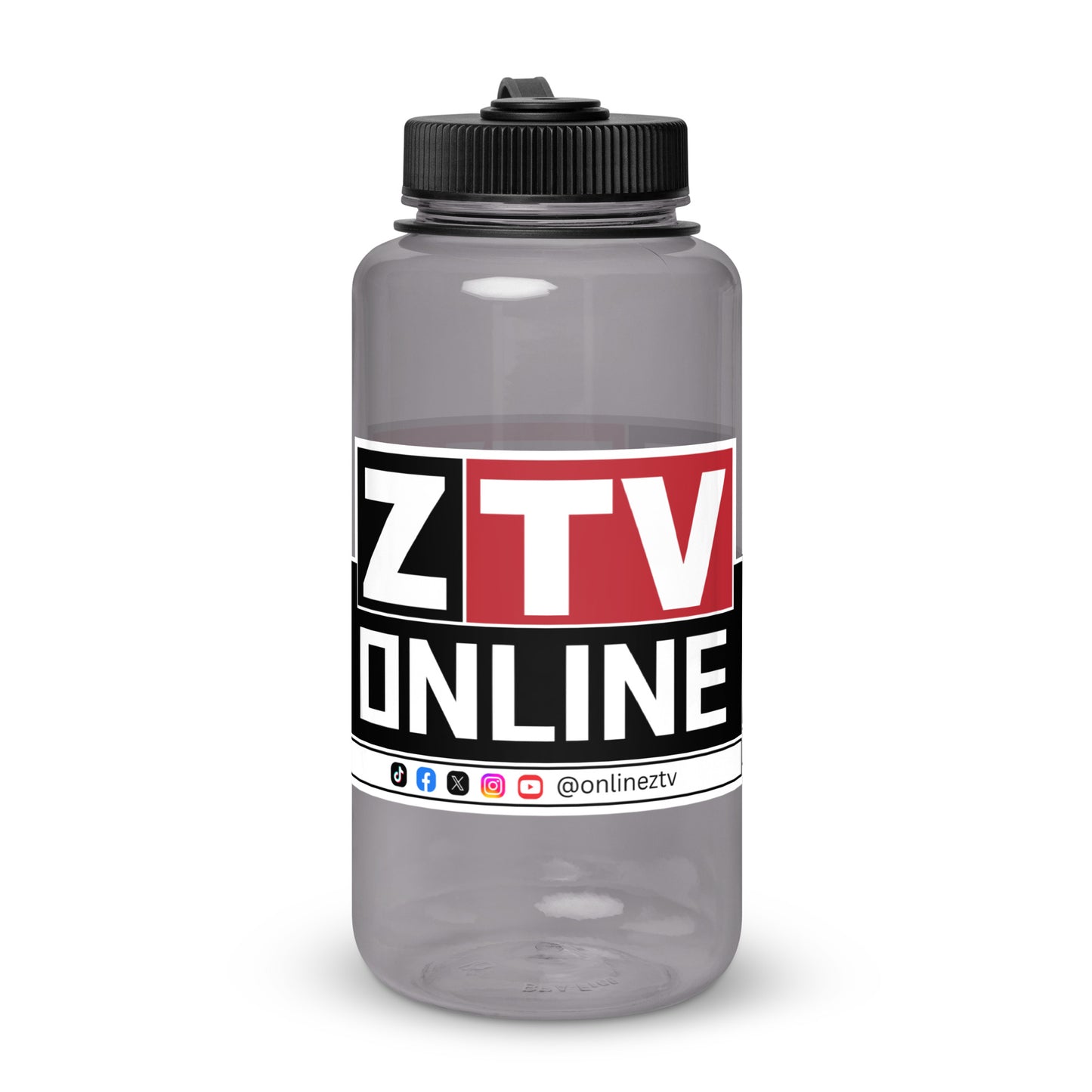 ZTV Online Wide Mouth Plastic Water Bottle