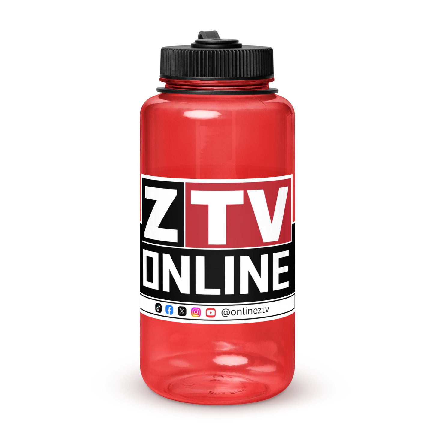 ZTV Online Wide Mouth Plastic Water Bottle