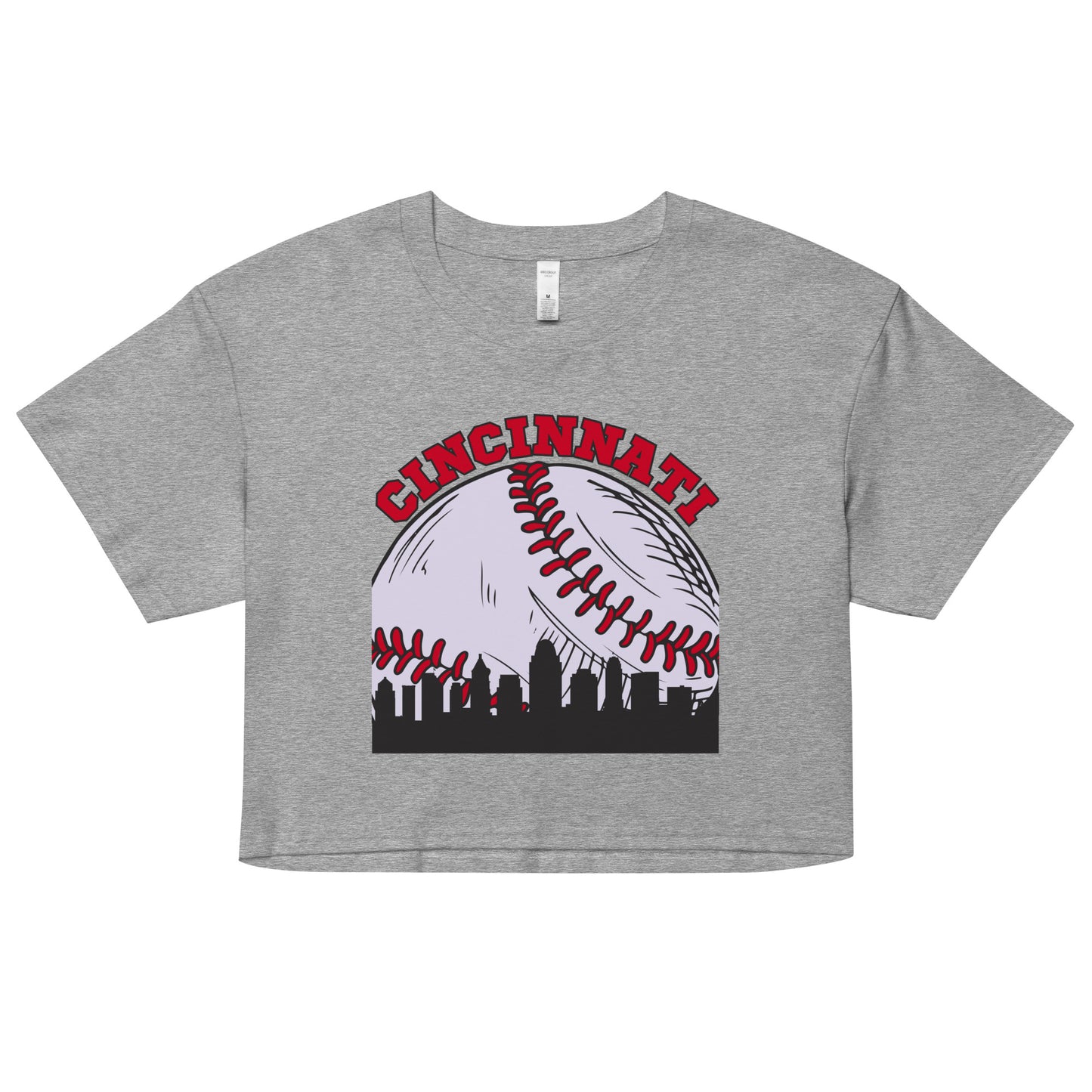 Cincinnati Baseball Skyline Women’s Crop Top