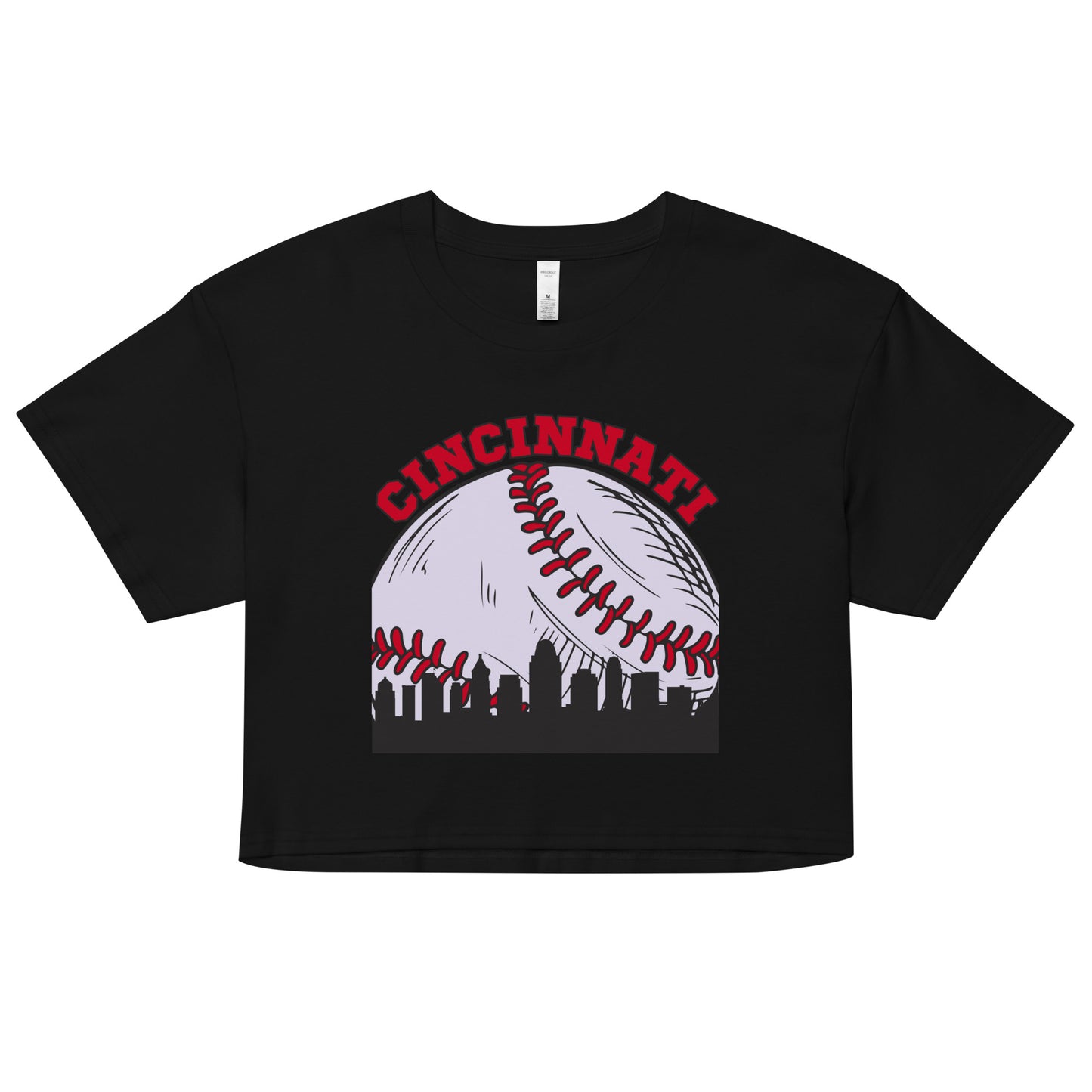 Cincinnati Baseball Skyline Women’s Crop Top