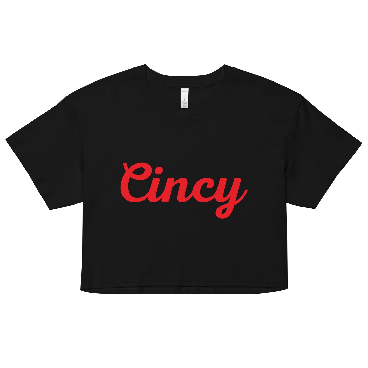 Cincinnati Cincy Script Women’s Crop Top