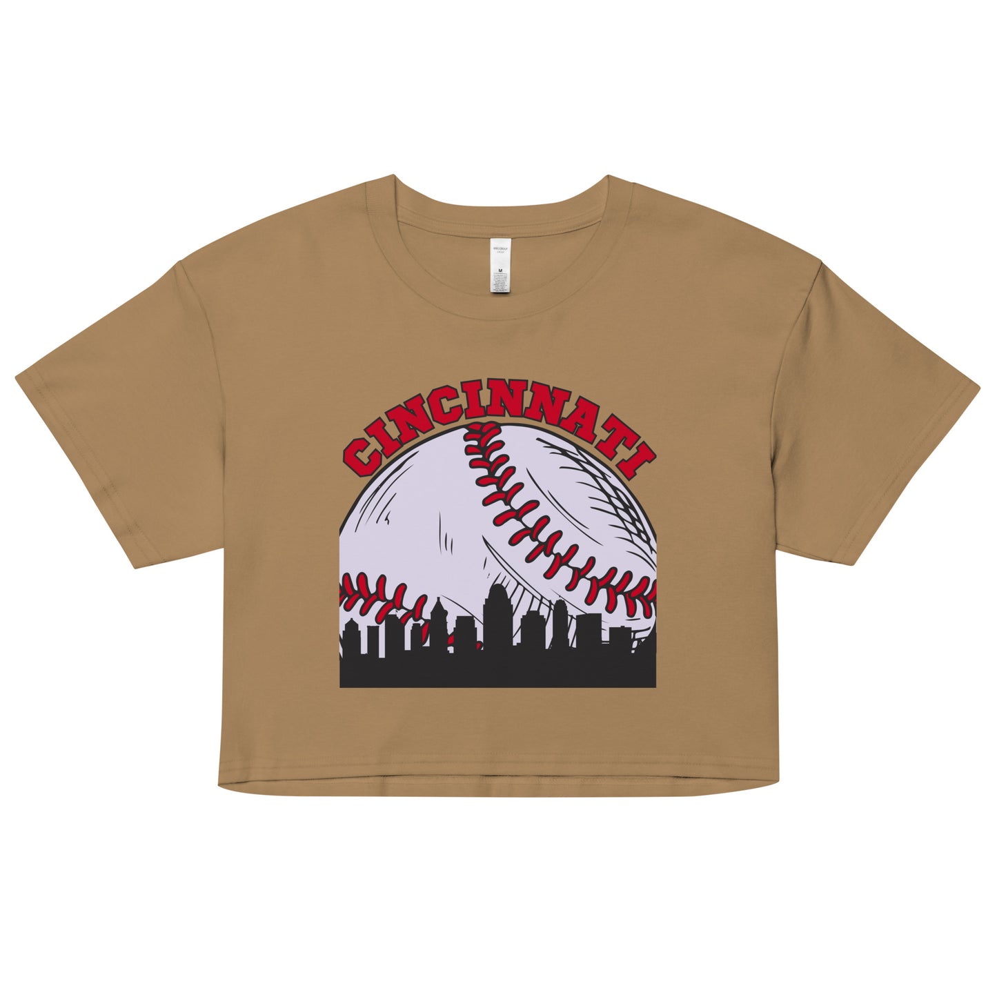 Cincinnati Baseball Skyline Women’s Crop Top