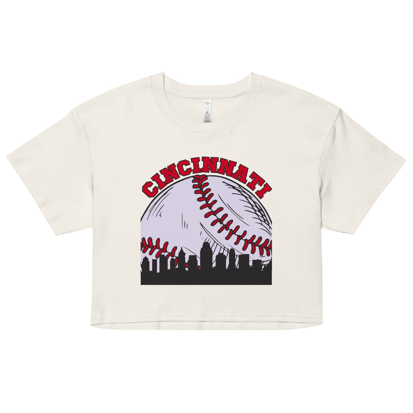 Cincinnati Baseball Skyline Women’s Crop Top