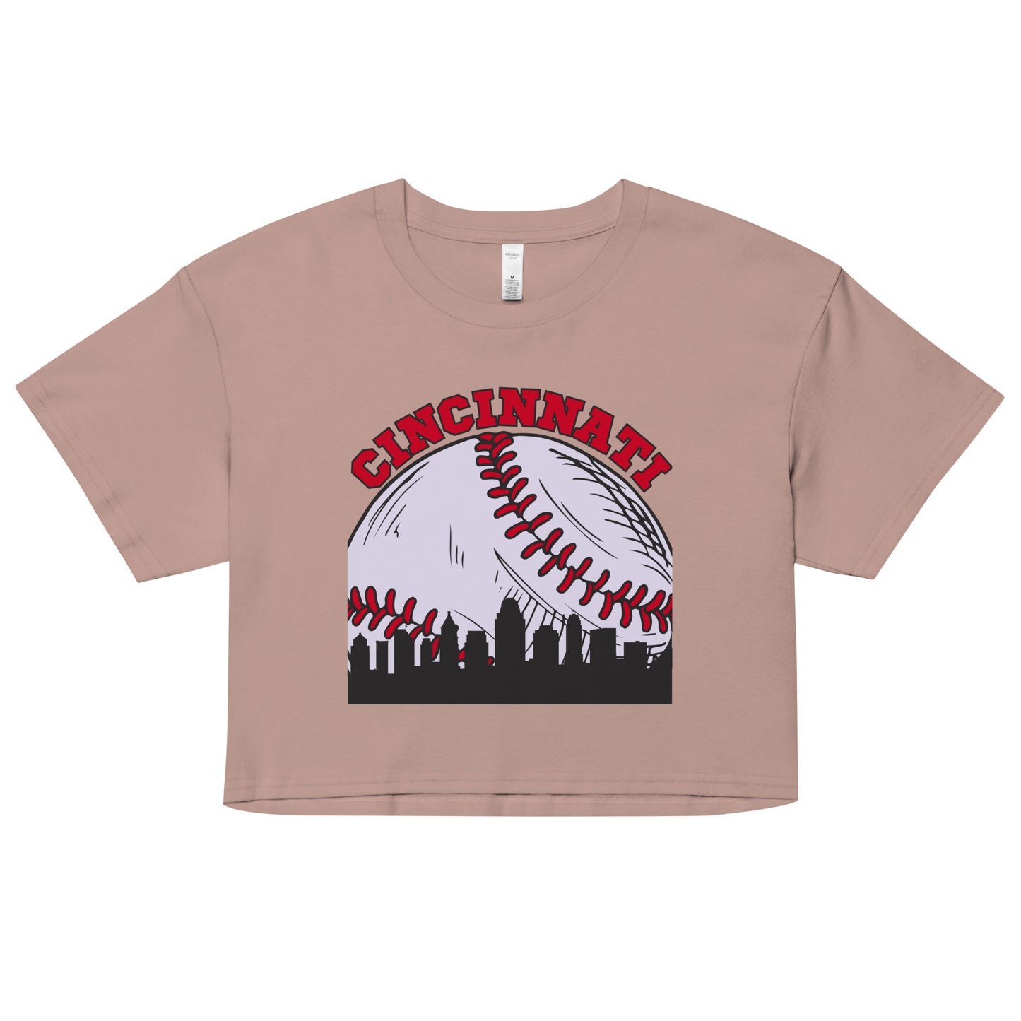 Cincinnati Baseball Skyline Women’s Crop Top