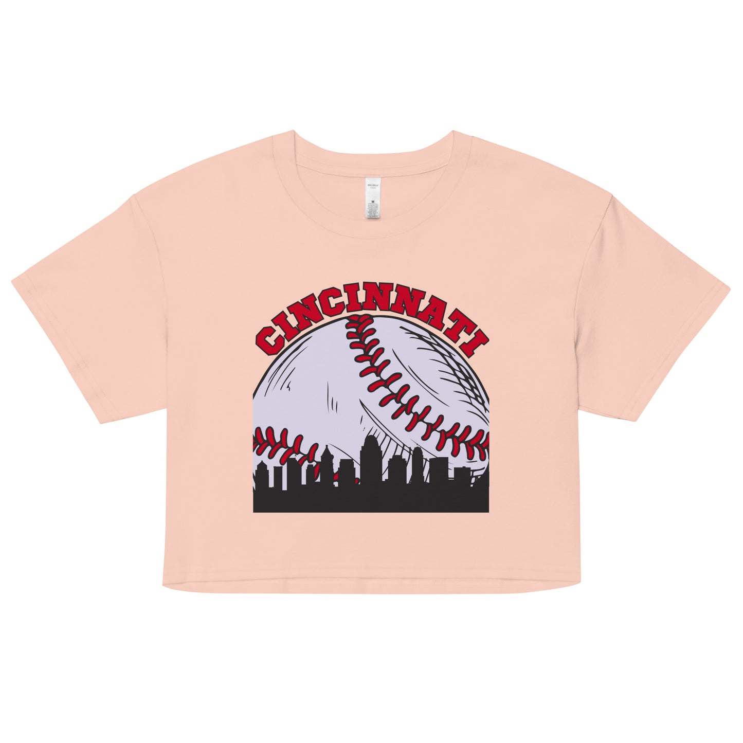 Cincinnati Baseball Skyline Women’s Crop Top